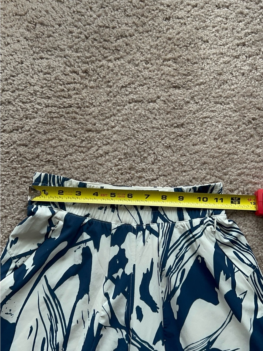 Lululemon Swift Wide-Leg Mid-Rise Pant Whimsical Meld WP Bone Mineral Blue SZ 0 - Picture 9 of 15